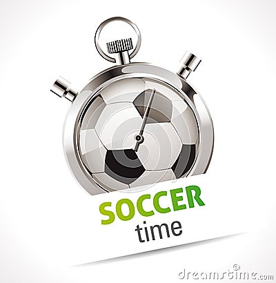 Stopwatch - Sport Soccer Vector Illustration