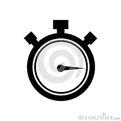 Stopwatch / stop watch timer logo icon vector illustration design template Vector Illustration