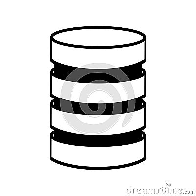 Storage database disks Vector Illustration