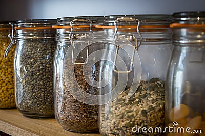 Storage jars Stock Photo