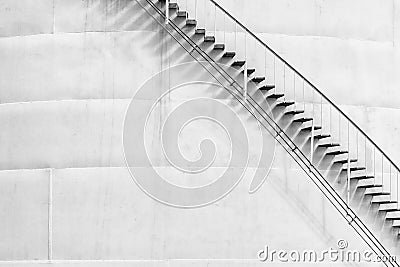 Storage tank with a stairs Stock Photo