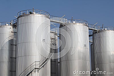 Storage tanks Stock Photo