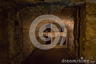 Storage vaults in Edinburgh Editorial Stock Photo