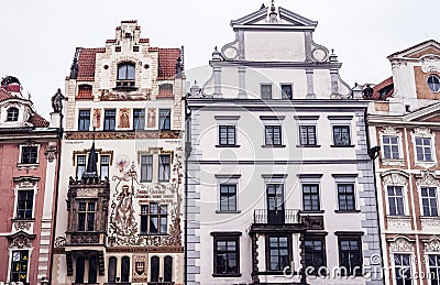 Storch House and nearby buildings Editorial Stock Photo