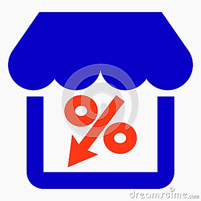 Store discount Vector Illustration