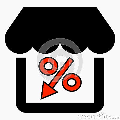 Store discount Vector Illustration