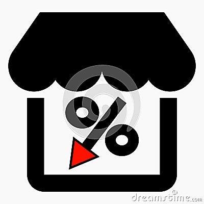 Store discount Vector Illustration