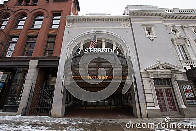 Store Fronts and Apartment Buildings in Downtown York, Pennsylvania next to the Central Market Editorial Stock Photo