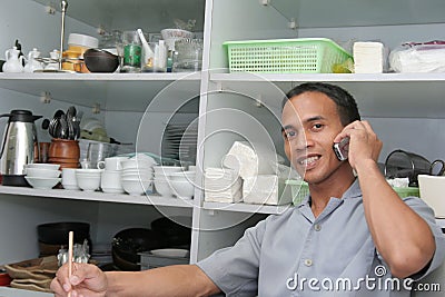 Store keeper Stock Photo