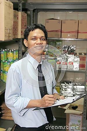 Store keeper Stock Photo