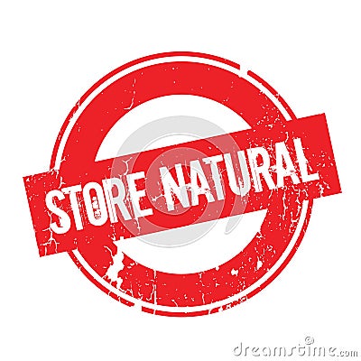 Store Natural rubber stamp Vector Illustration