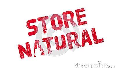 Store Natural rubber stamp Vector Illustration