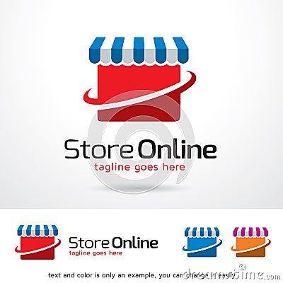 Store Online Logo Template Design Vector Vector Illustration