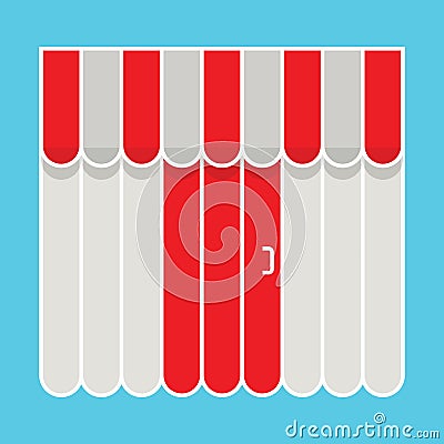 Storefront with awning icon. Shopping concept Vector Illustration