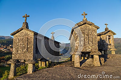 Storehouse in Soajo Stock Photo