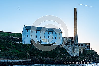 The Storehouse warehouse and the Power Plant at Alcatraz Island Prison, San Francisco California USA, March 30, 2020 Editorial Stock Photo