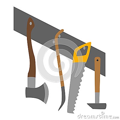 Storeroom icon or household equipment. Must have symbol. Vector illustration in flat style Vector Illustration