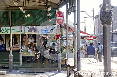 Philadelphia Italian Market Editorial Stock Photo