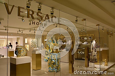 Stores at Palazzo Versace in Dubai, UAE Editorial Stock Photo