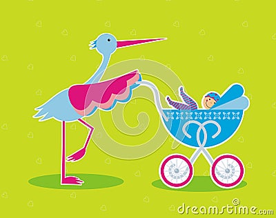 Stork Vector Illustration