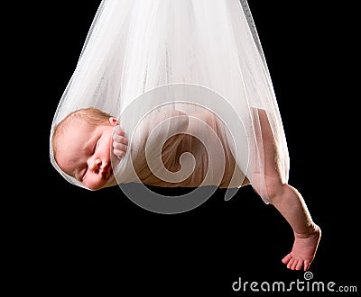 Stork Baby Package Stock Photo