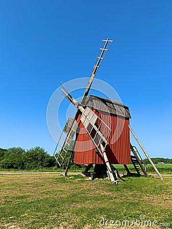 Storlinge windmill Editorial Stock Photo