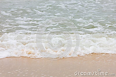 Storm beach wave Stock Photo
