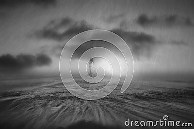 Storm in the Black Sea Stock Photo