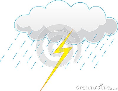 Storm Cloud Vector Illustration