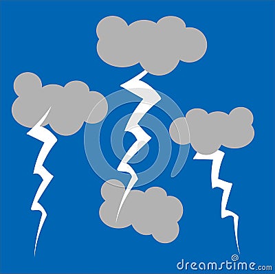 Storm clouds Vector Illustration