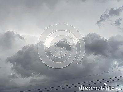 Storm clouds during Monsoon season in phoenix skys Stock Photo