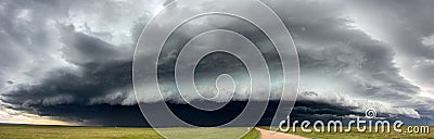 Threatening Storm Clouds in Western Wyoming Stock Photo