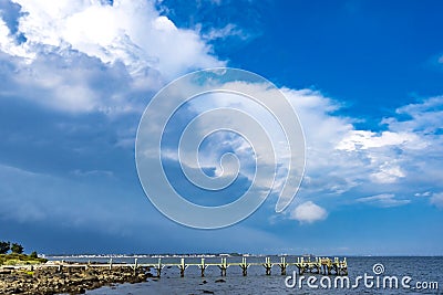 Storm Coming Padanaram Dartmouth Massachusetts Stock Photo