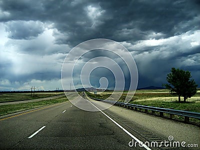 Storm on the Horizon Stock Photo