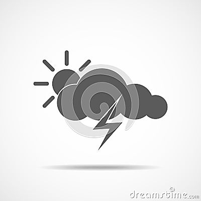 Storm icon .Vector illustration. Cartoon Illustration