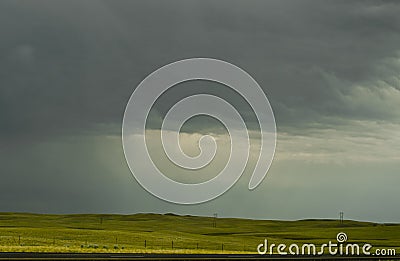 Storm on Plains Stock Photo