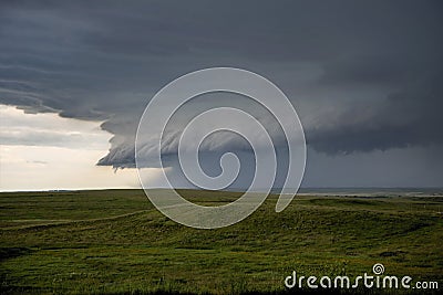Storm wall cloud,tornado,storm,lightning,wind,severe, Stock Photo