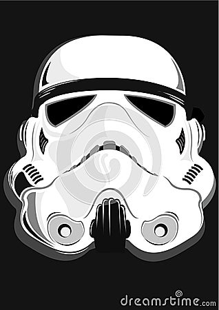 Stormtrooper face front view Editorial Stock Photo