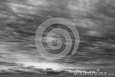 Stormy clouds cloudscape dark gray cloudy day Stock Photo