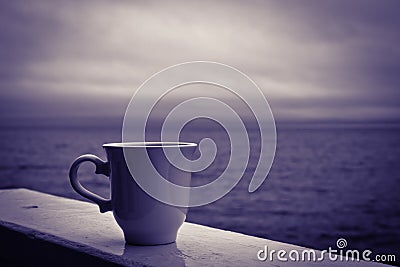 Stormy Morning Coffee Stock Photo