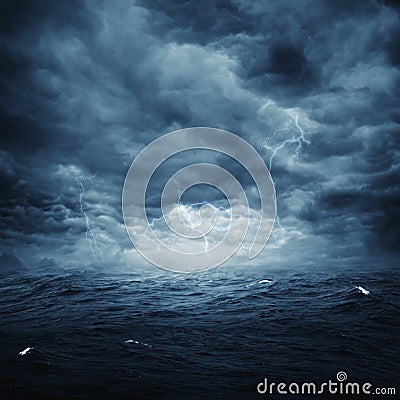 Stormy ocean Stock Photo