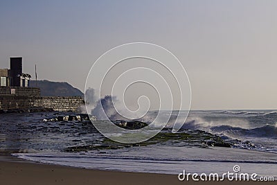 Stormy ocean waves Stock Photo