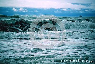 Stormy Ocean Waves Stock Photo