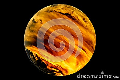 Stormy planet Stock Photo