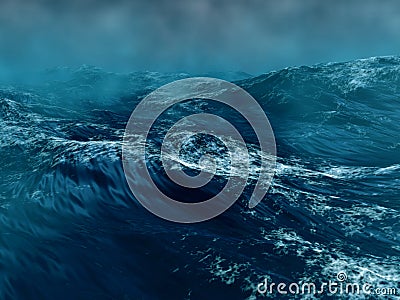 Stormy sea Stock Photo