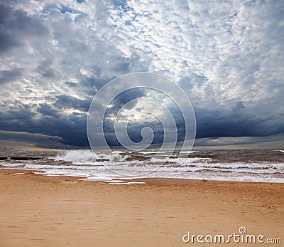 Stormy sea Stock Photo