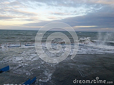 Stormy sea Stock Photo