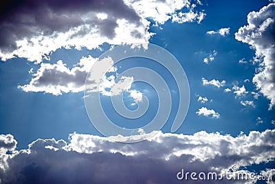 Stormy sky and rain clouds Stock Photo