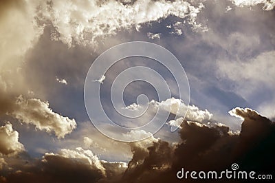 Stormy Summer Sky Stock Photo