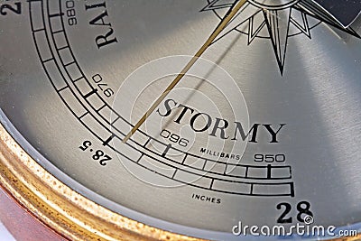 Stormy times ahead Stock Photo